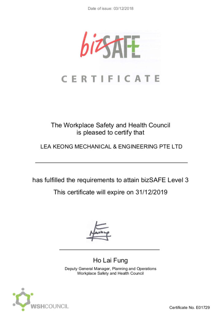 BizSAFE L3 E01729 20191231